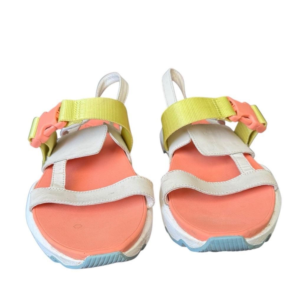 Sorel Kinetic Impact Slide High Sandals Women’s coral green buckle Size 8.5 - Picture 4 of 8